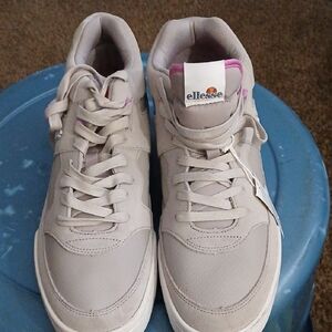 Ellesse Light Gray High-Top Sneakers